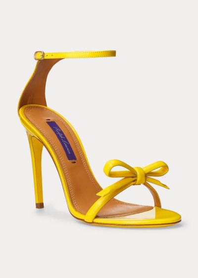 Women's Ralph Lauren Jennefer Bow Patent Sandals | 196042KZR